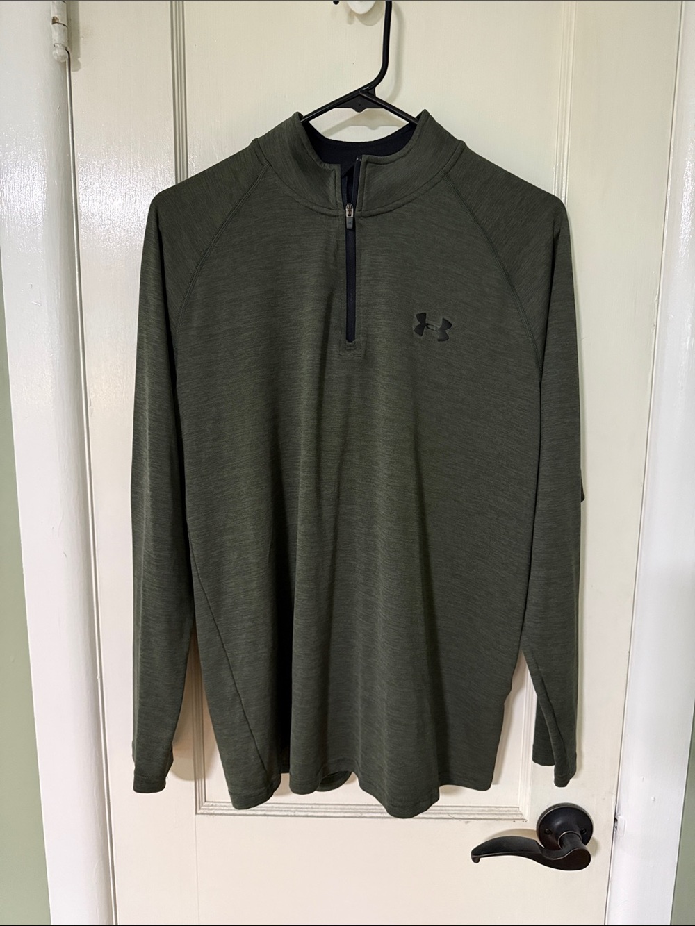 Under Armour Olive Green Men's Half-Zip Performance Pullover